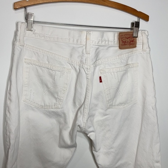 Levi’s white distressed 501 Jeans Size 29 x 32 - Picture 8 of 15